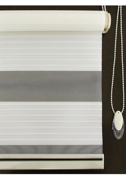 Geniş Pilise Krem Zebra Perde fiyatları