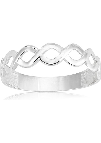 Gümüş Yüzük - Örgü Gümüş Yüzük