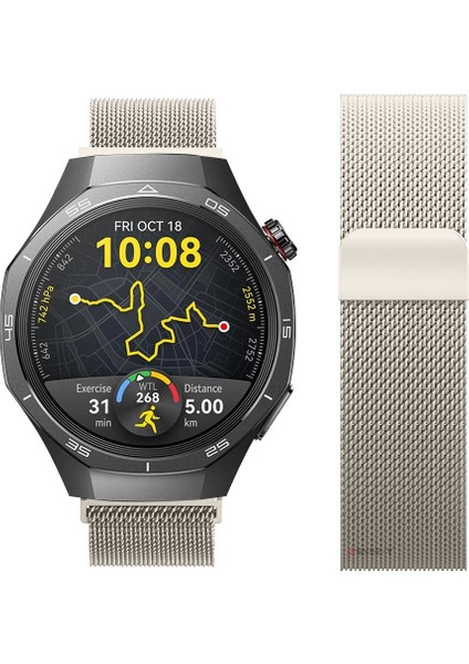 Huawei Watch Gt5 Pro 46MM Uyumlu Manyetik Milanese Loop Metal Kordon modelleri