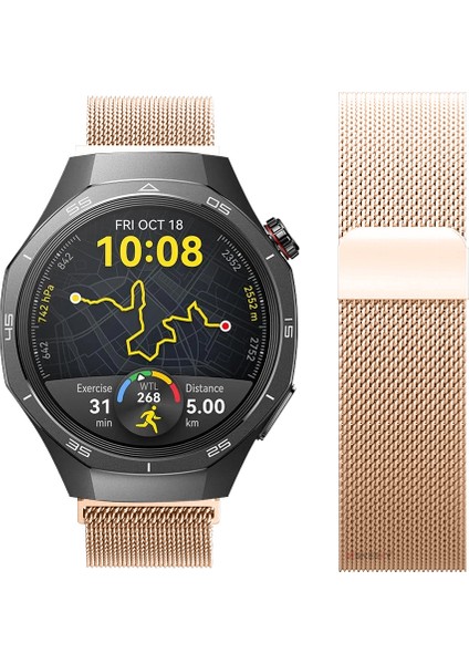 Huawei Watch Gt5 Pro 46MM Uyumlu Manyetik Milanese Loop Metal Kordon modelleri