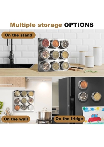 6'lı Mıknatıslı Baharatlık Seti modelleri