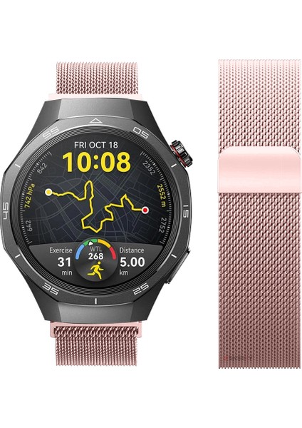 Huawei Watch Gt5 Pro 46MM Uyumlu Manyetik Milanese Loop Metal Kordon modelleri
