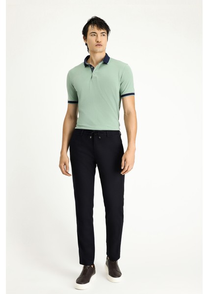 Polo Yaka Regular Fit Desenli Pamuklu Tişört fiyatları