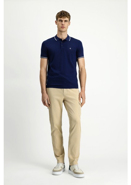 Polo Yaka Slim Fit Dar Kesim Nakışlı Süprem Pamuklu Tişört modelleri