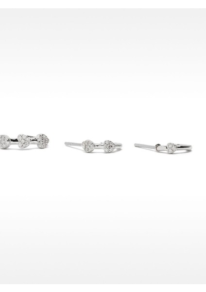 Zirkonlu Halka 3 Çift Küpe Seti fiyatları