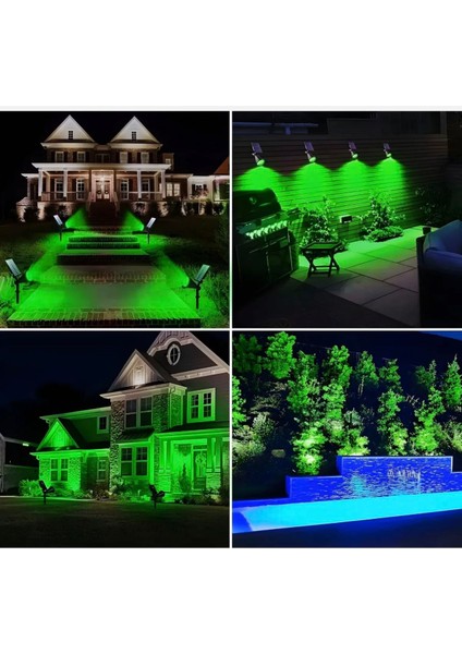 Inoled 2 Adet Çim Solar Bahçe Armatürü - Yeşil 10W modelleri