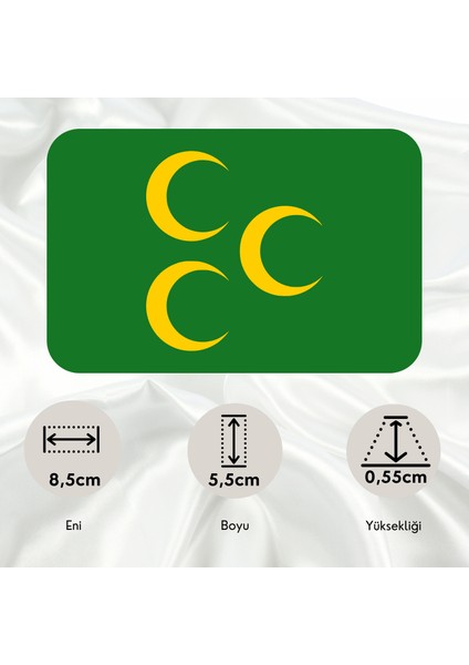 İslamiyet Bayrağı Pleksi Panjur Arması I Universal Vidalı Oto Panjur Süsü I Araba Panjur Süsü fiyatları