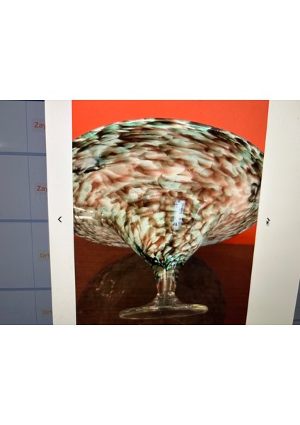 Murano Sunumluk 31,5 cm Çapında 15,5 cm Yüksekliğinde