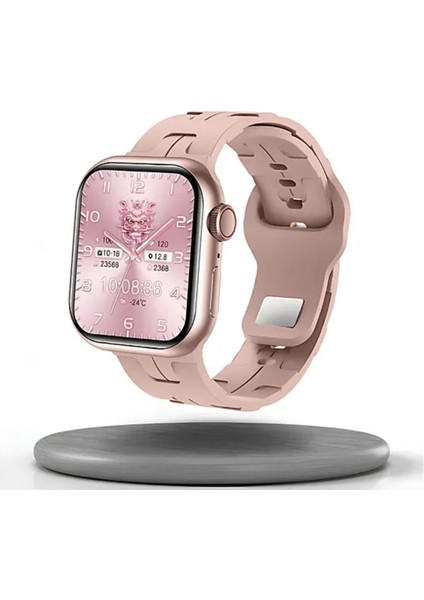 Hk9 Mini 41MM Rose Renk 3 Kordonlu Akıllı Saat