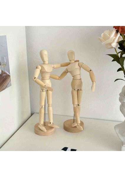 Ahşap Eksiz Insan Figür Manken Eklemsiz Çizim Modeli Figüratif Dekor Hediye Masaüstü Biblo Aksesuar fırsatları