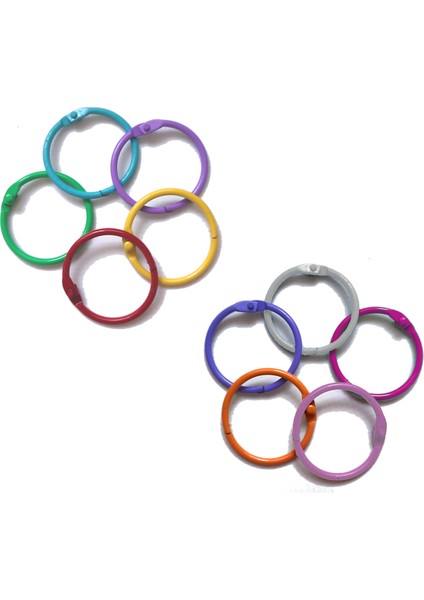 Metal Dosya Halkası Mavi 2 Adet (30MM Çap) modelleri