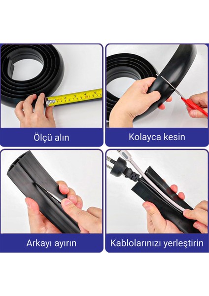 Esnek Kablo Kanalı Siyah / GT-KK06 fırsatları