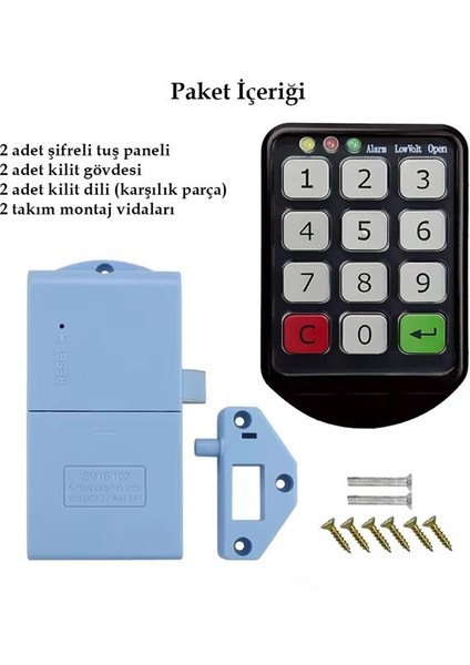 Powermaster PM-26724 Tuş Şifreli Siyah Çekmece Dolap Kilidi (2'li Paket) fırsatları
