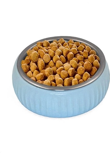 Mikopet Organik Seramik Mama Kabı Mavi