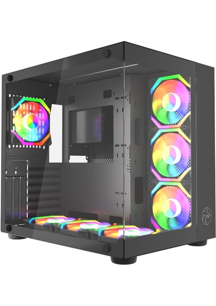 Prime V3 Tuş Kontrollü Rgb 7X120MM Fan Oyuncu (Gaming) Bilgisayar kasası