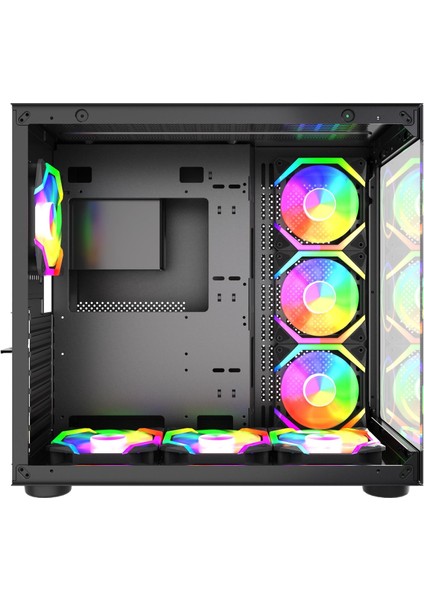 Prime V3 Tuş Kontrollü Rgb 7X120MM Fan Oyuncu (Gaming) Bilgisayar kasası modelleri