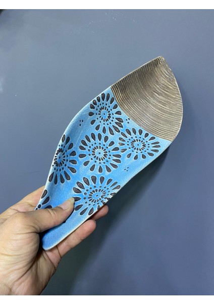 Klt Seramik Turkuaz Dekoratif Kayık Tabak fiyatları
