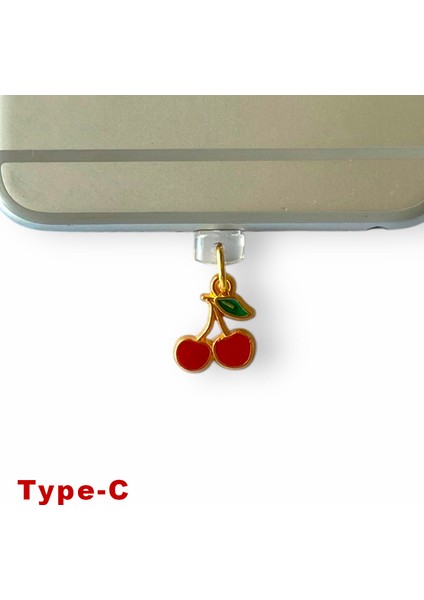 Type-C Uyumlu Telefon Şarj Portu Toz Tıpası Toz Tıkacı Charm TCGL4011
