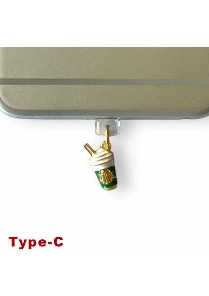 Type-C Uyumlu Telefon Şarj Portu Toz Tıpası Toz Tıkacı Charm TCGL4015