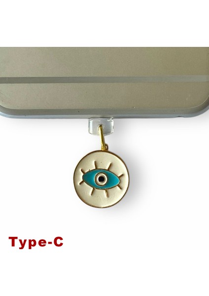 Type-C Uyumlu Telefon Şarj Portu Toz Tıpası Toz Tıkacı Charm TCGL4014