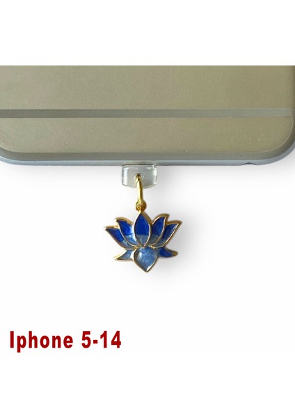 Iphone 5-14 Uyumlu Telefon Şarj Portu Toz Tıpası Toz Tıkacı Charm IPGL4009