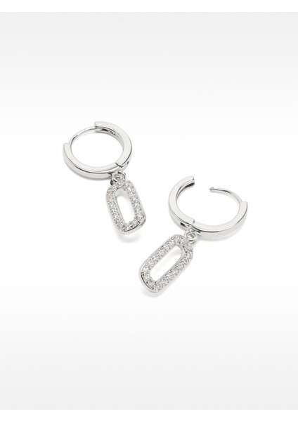 Zirkon Taşlı Halka Küpe modelleri