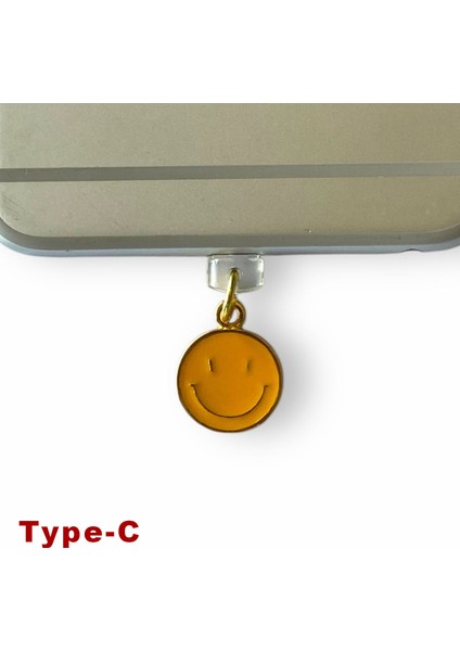 Type-C Uyumlu Telefon Şarj Portu Toz Tıpası Toz Tıkacı Charm TCGL4018