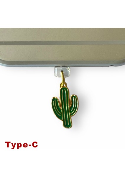 Type-C Uyumlu Telefon Şarj Portu Toz Tıpası Toz Tıkacı Charm TCGL4016