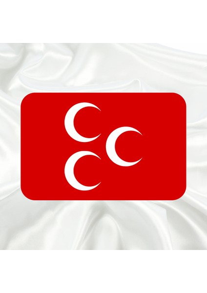 Üç Hilal Osmanlı Devleti Bayrağı Pleksi Panjur Arması I Universal Vidalı Oto Panjur Süsü I Araba Panjur Süsü