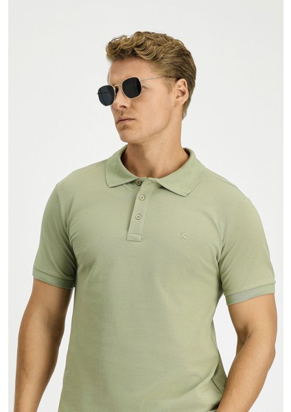 Slim Fit Dar Kesim Pamuk Kıvrılmaz Polo Yaka Tişört modelleri