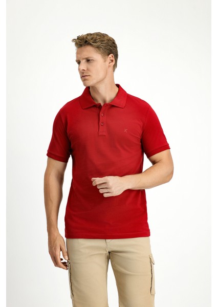 Slim Fit Dar Kesim Pamuk Kıvrılmaz Polo Yaka Tişört modelleri