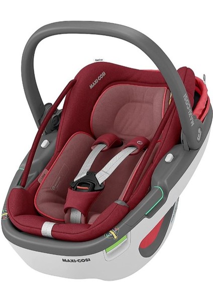 Maxi-Cosi Coral 360 Dönebilir Yatabilir 2'si Bir Arada Modüler Ana Kucağı ve Oto Koltuğu Essential Red