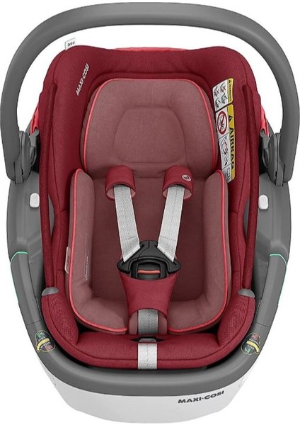 Maxi-Cosi Coral 360 Dönebilir Yatabilir 2'si Bir Arada Modüler Ana Kucağı ve Oto Koltuğu Essential Red modelleri