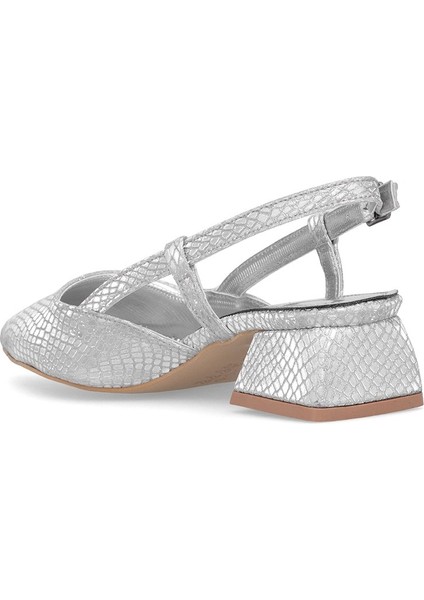Elit MST501Y Kadın Klasik Topuklu Ayakkabı Gümüş fırsatları