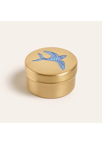 Lotus Pirinç Dekoratif Obje 7X7X4 cm Altın