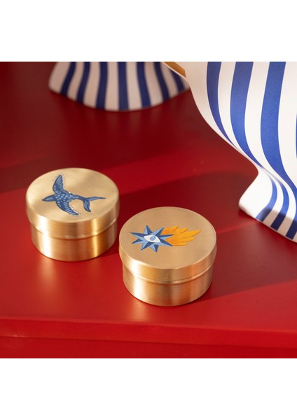 Lotus Pirinç Dekoratif Obje 7X7X4 cm Altın fiyatları