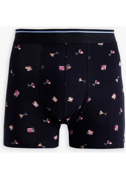 Yeni Sezon Desenli Pamuklu 3'lü Boxer Seti
