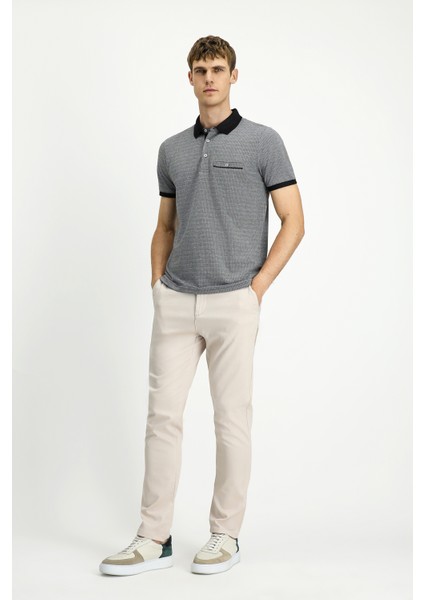 Regular Fit Desenli Pamuklu Polo Yaka Tişört fiyatları