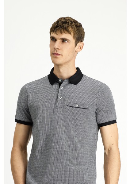 Regular Fit Desenli Pamuklu Polo Yaka Tişört modelleri