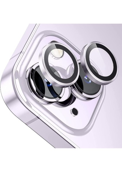 IPHONE 12 / IPHONE 12 Mini / IPHONE 11 Uyumlu Safir Metal Çerçeveli Kamera Koruma Lensi