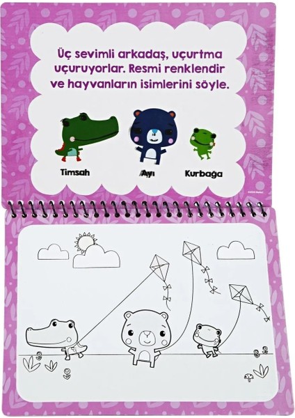 2li Set Sihirli Boyama Kitabı Araçlar ve Hayvanlar Özel Sulu Kalem ile Magic Water fırsatları