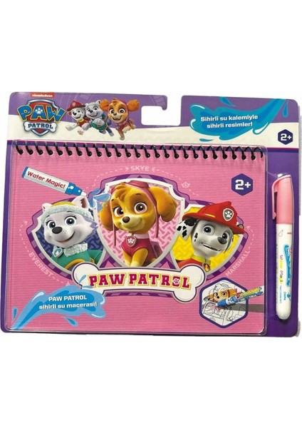 Paw Petrol Sulu Boyama Kitabı Sihirli Boyama Eğitici Orijinal Lisanslı Nickelodeon Kitap 3\'lü Set indirimleri