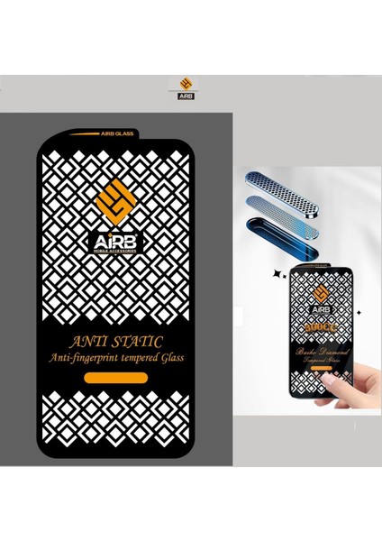 Iphone 16 Pro Için Antistatik Hayalet Cam Ekran Koruyucu Kalın Tam Kaplayan Izgara Korumalı fiyatları