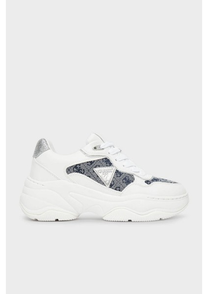 Happy4 4g Logolu Kalın Tabanlı Sneaker Ayakkabı FLTHP4FAL12 Bayan Ayakkabı Flthp4 FAL12 Whblu