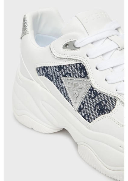 Happy4 4g Logolu Kalın Tabanlı Sneaker Ayakkabı FLTHP4FAL12 Bayan Ayakkabı Flthp4 FAL12 Whblu indirimleri