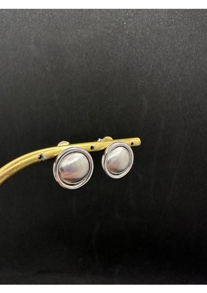 Inci Görünümlü Yuvarlak Ithal Gümüş Küpe modelleri