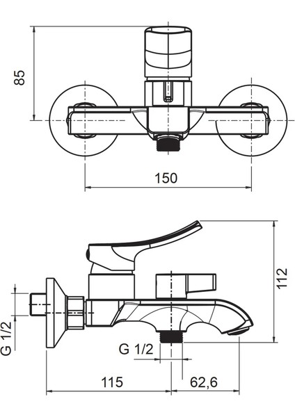 (Art Gray) Antrasit Banyo Bataryası fiyatları