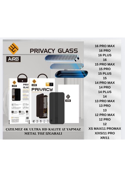 Iphone 12 Promax Için Antistatik Hayalet Cam Ekran Koruyucu Kalın Tam Kaplayan Izgara Korumalı fırsatları