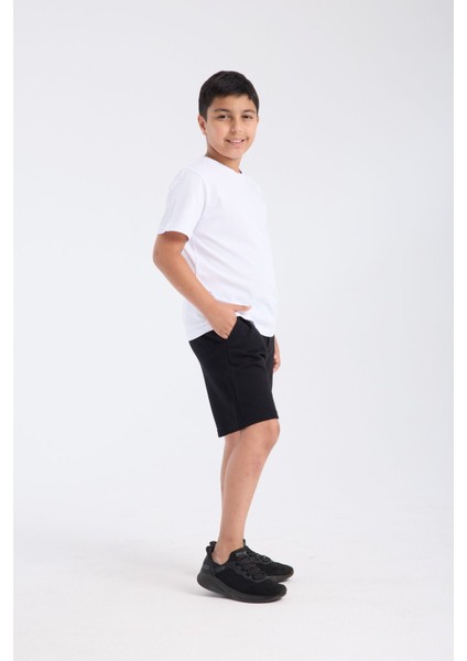 Erkek Çocuk Regular Fit Yarım Kollu T-Shirt Beyaz modelleri