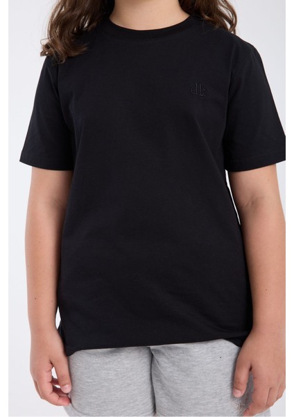 Kız Çocuk Regular Fit Yarım Kollu T-Shirt Siyah fırsatları